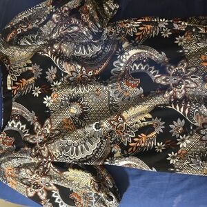 Floral Paisley Long Sleeve Dress